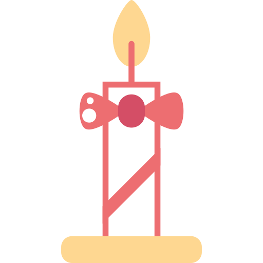 vela de navidad icono gratis