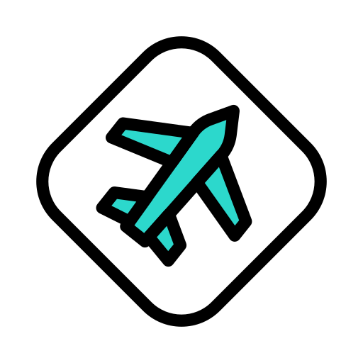 avión de aire icono gratis