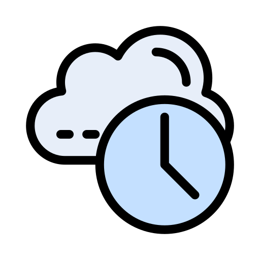 Data storage - Free time and date icons