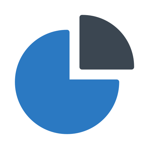 Pie chart Generic Blue icon