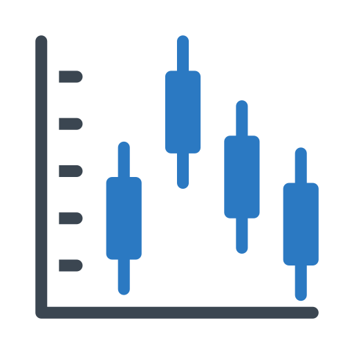 Line chart Generic Blue icon