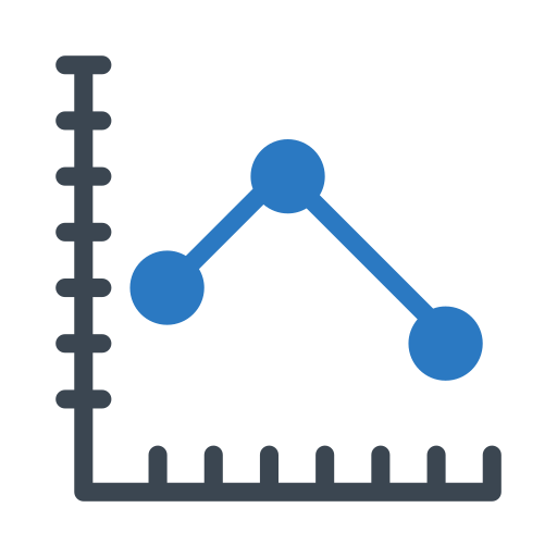 gráfico de linea icono gratis