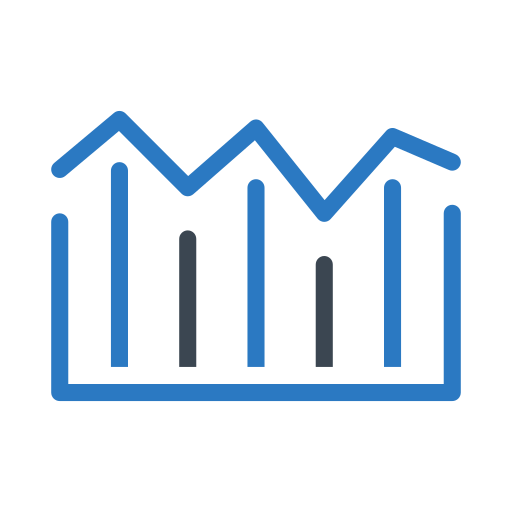 gráfico de linea icono gratis