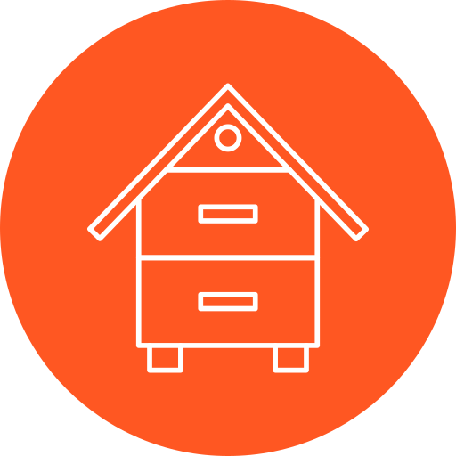 caja de abejas icono gratis