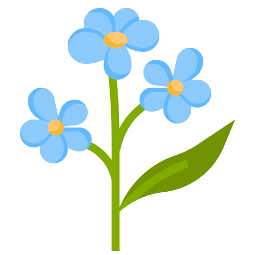 Alpine forget me not - Free nature icons