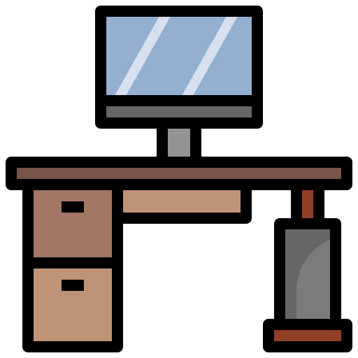 Desk - free icon