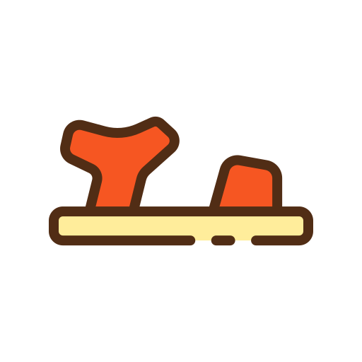 sandalias icono gratis