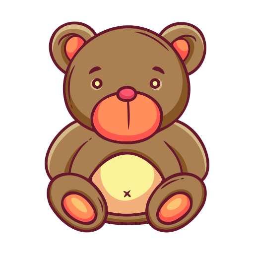 sticker peluche