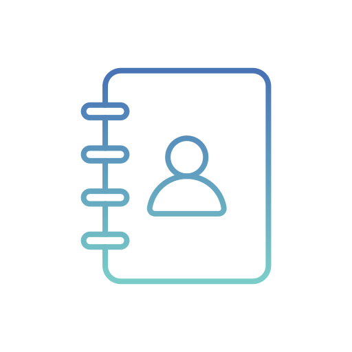 carnet de contact Icône gratuit