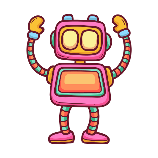 Robot Stickers Stock Illustration by ©lenmdp #13604957