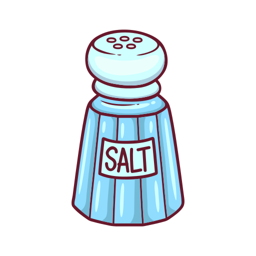 recipiente de sal gratis sticker