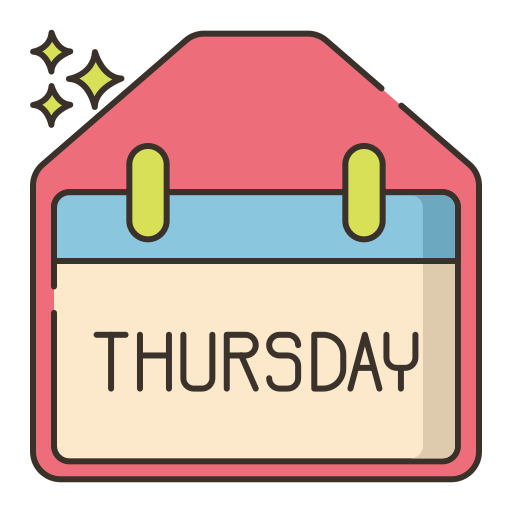 Calendar Thursday Icon Vector Stock Image And Royalty