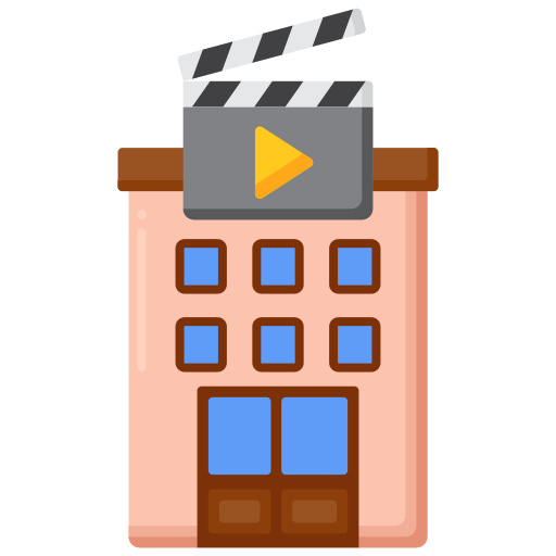 estudio de filmacion icono gratis