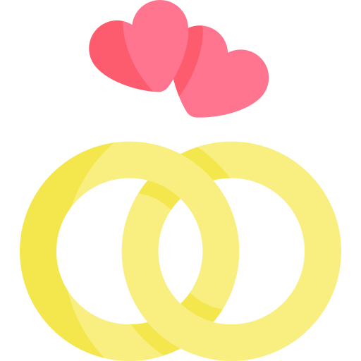 anillos de boda icono gratis