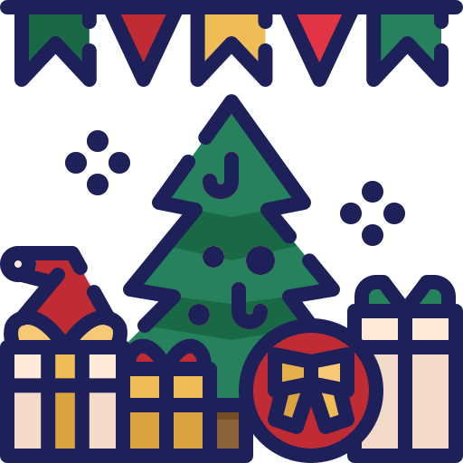 decoraciones de navidad icono gratis