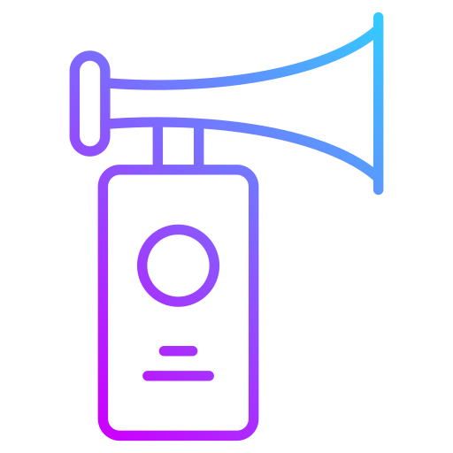 corneta de aire icono gratis