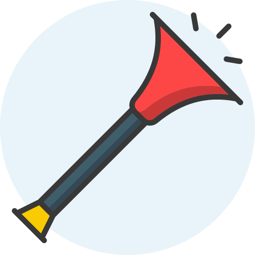 trompetas de fiesta icono gratis