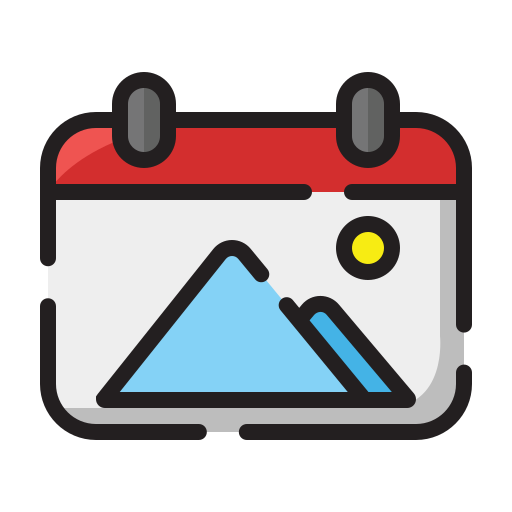 Mountain view Generic Outline Color icon
