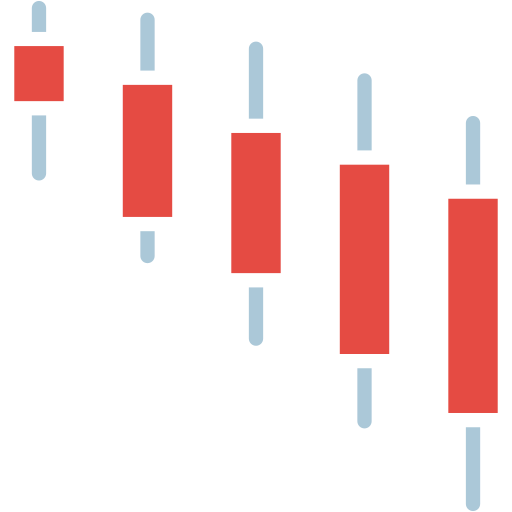 gráfico de velas icono gratis