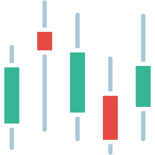 gráfico de velas icono gratis