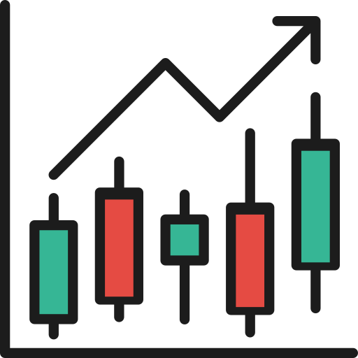 Candlestick chart Generic Outline Color icon