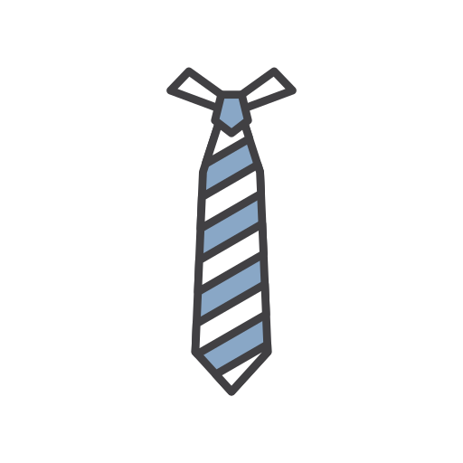 Tie Generic Outline Color icon