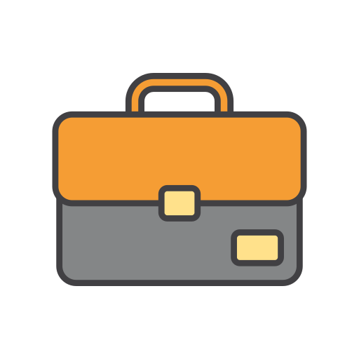 Briefcase Generic Outline Color icon