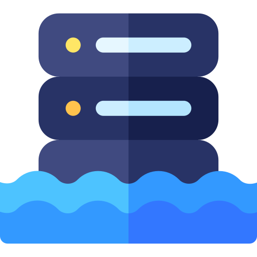 lago de datos icono gratis