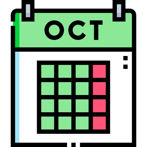 octubre icono gratis