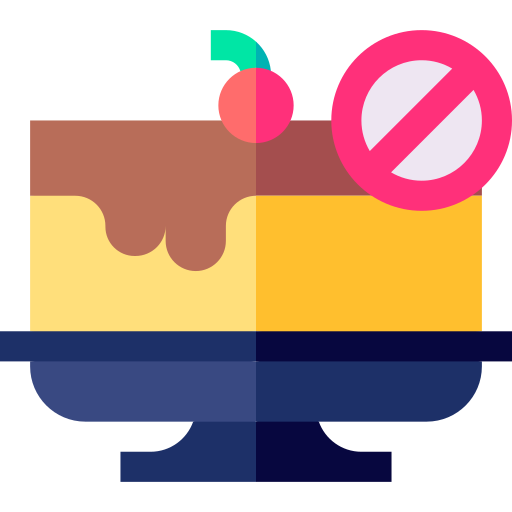 sin dulces icono gratis