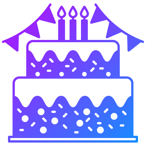 pastel de cumpleaños icono gratis