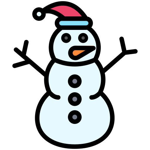 Snowman Generic Outline Color icon