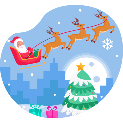 papá noel icono gratis