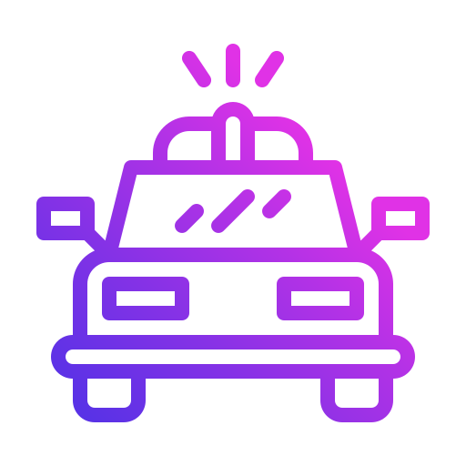 coche de policía icono gratis