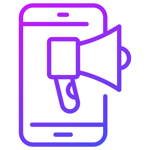 el marketing móvil icono gratis