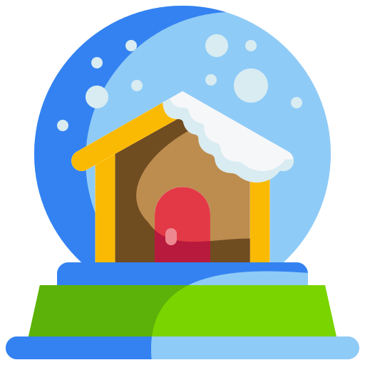 globo de nieve icono gratis