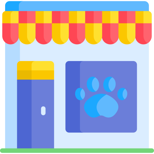 la tienda de animales icono gratis