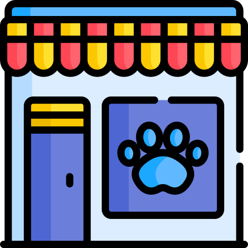 la tienda de animales icono gratis