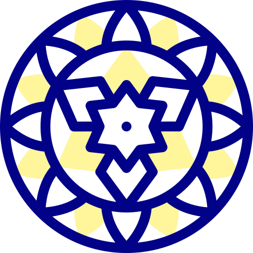 Mandala Detailed Mixed Lineal color icon