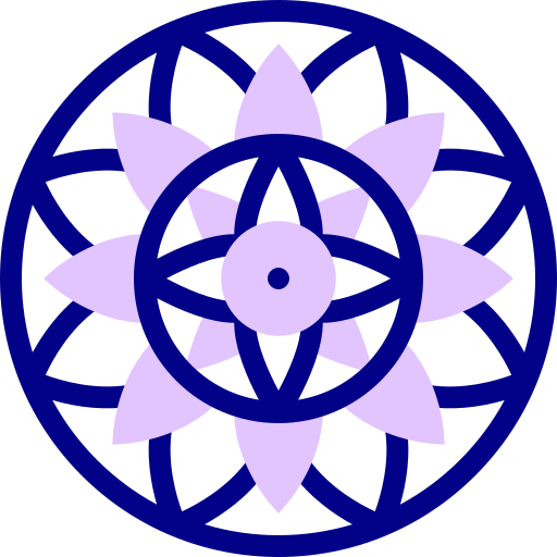 Mandala Detailed Mixed Lineal color icon