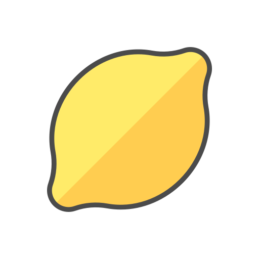 Lemon Generic Outline Color icon