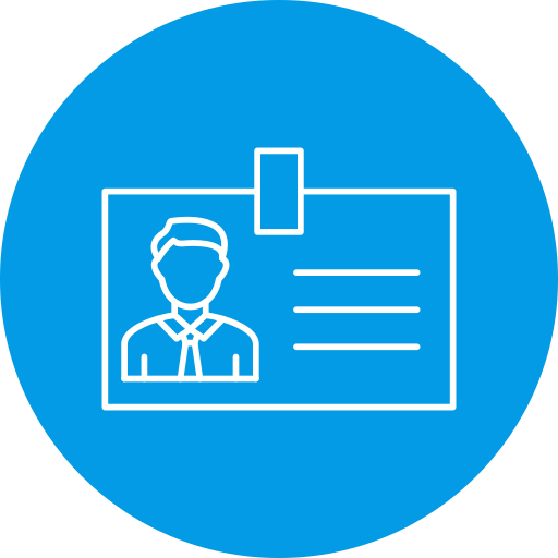 tarjeta de identificación icono gratis