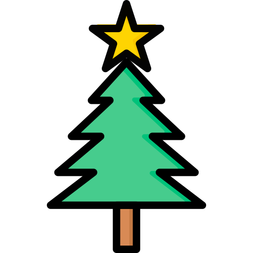 árbol de navidad icono gratis