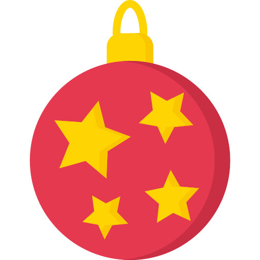 bola navideña icono gratis