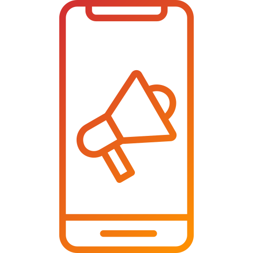 el marketing móvil icono gratis