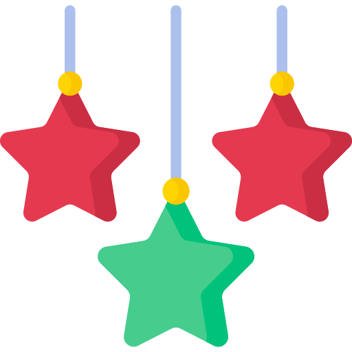 luces de navidad icono gratis