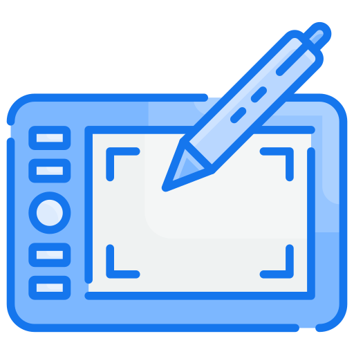 Graphic tablet Generic Blue icon