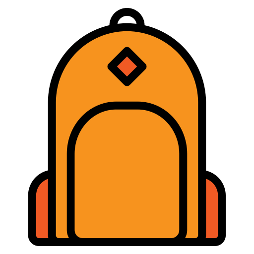 bolsa para la escuela icono gratis