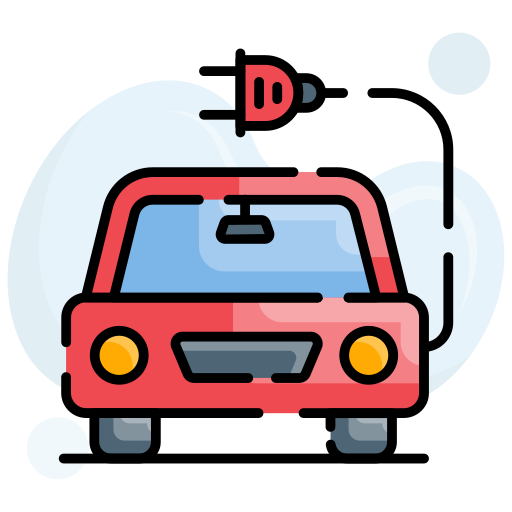 coche eléctrico icono gratis