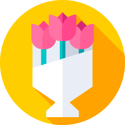 ramo de flores icono gratis